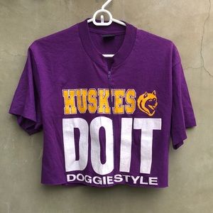 Vintage UW gameday shirt